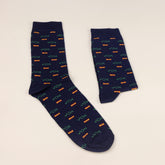 Calcetín azul marino