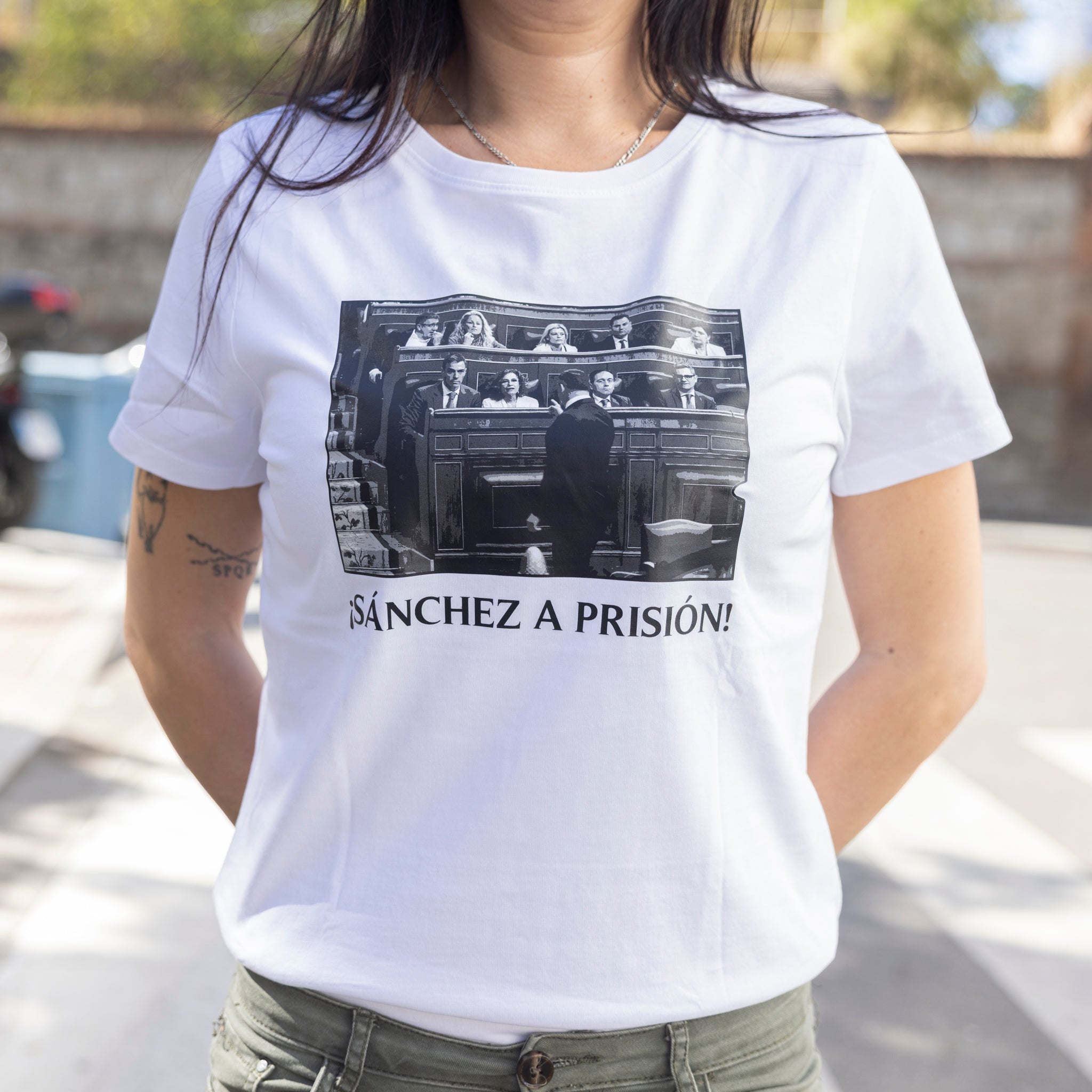 Camiseta "Sanchez a Prisión" Mujer