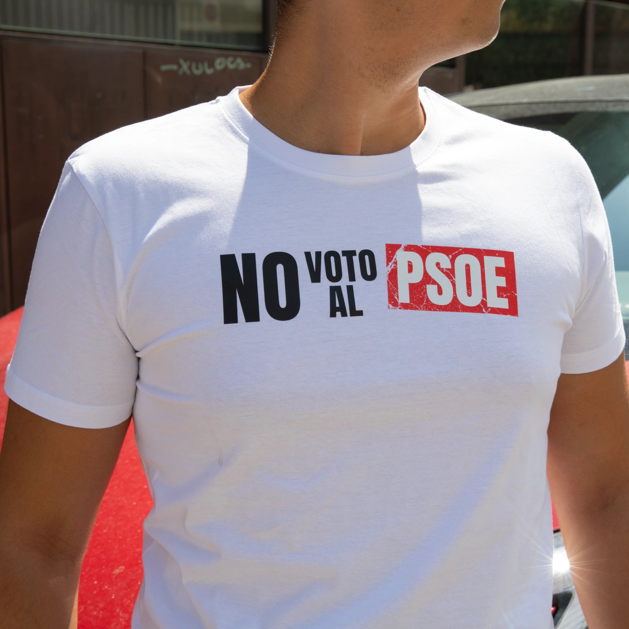 Camiseta No voto PSOE hombre